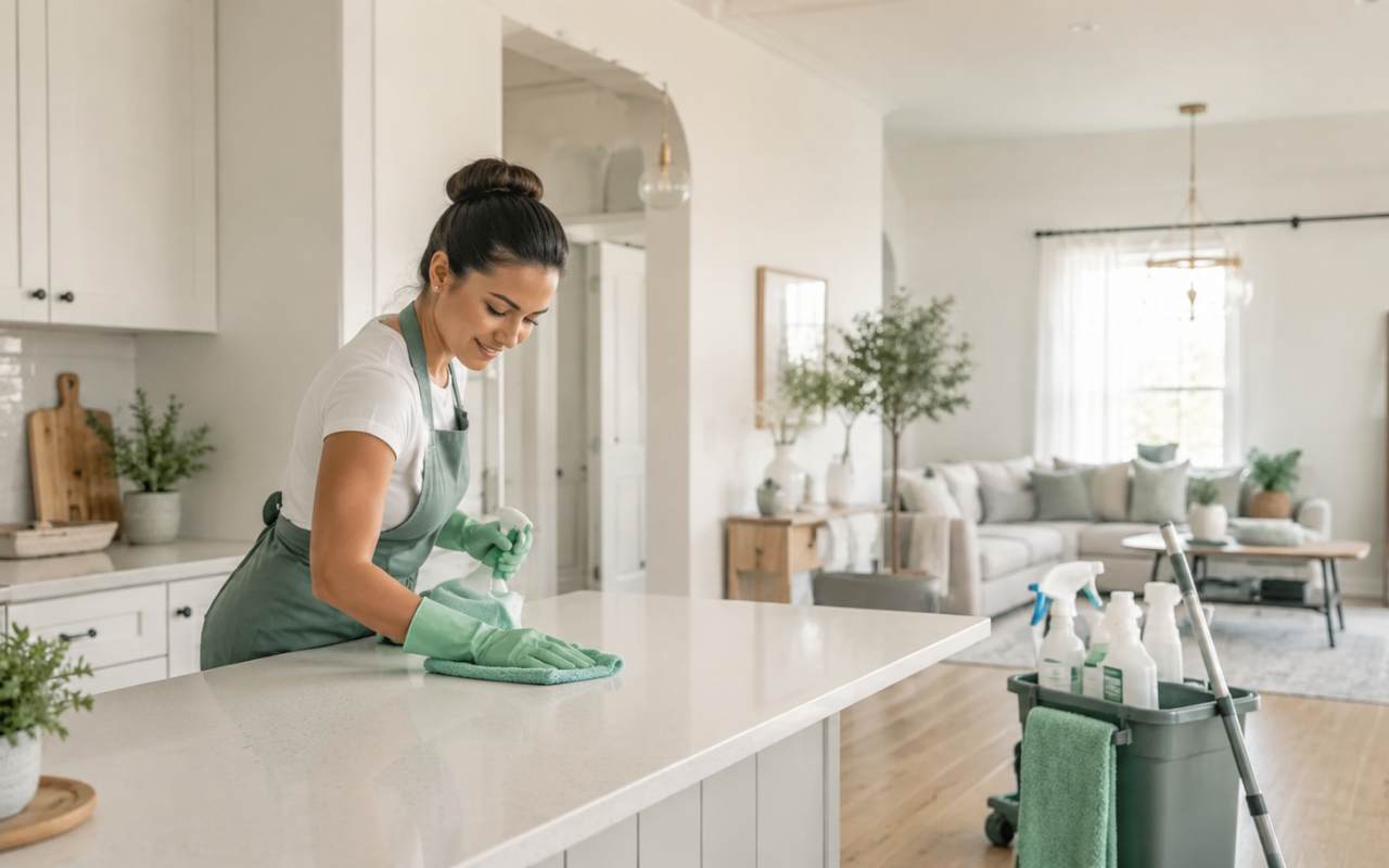 Clean bright house interior after professional standard cleaning service in the GTA