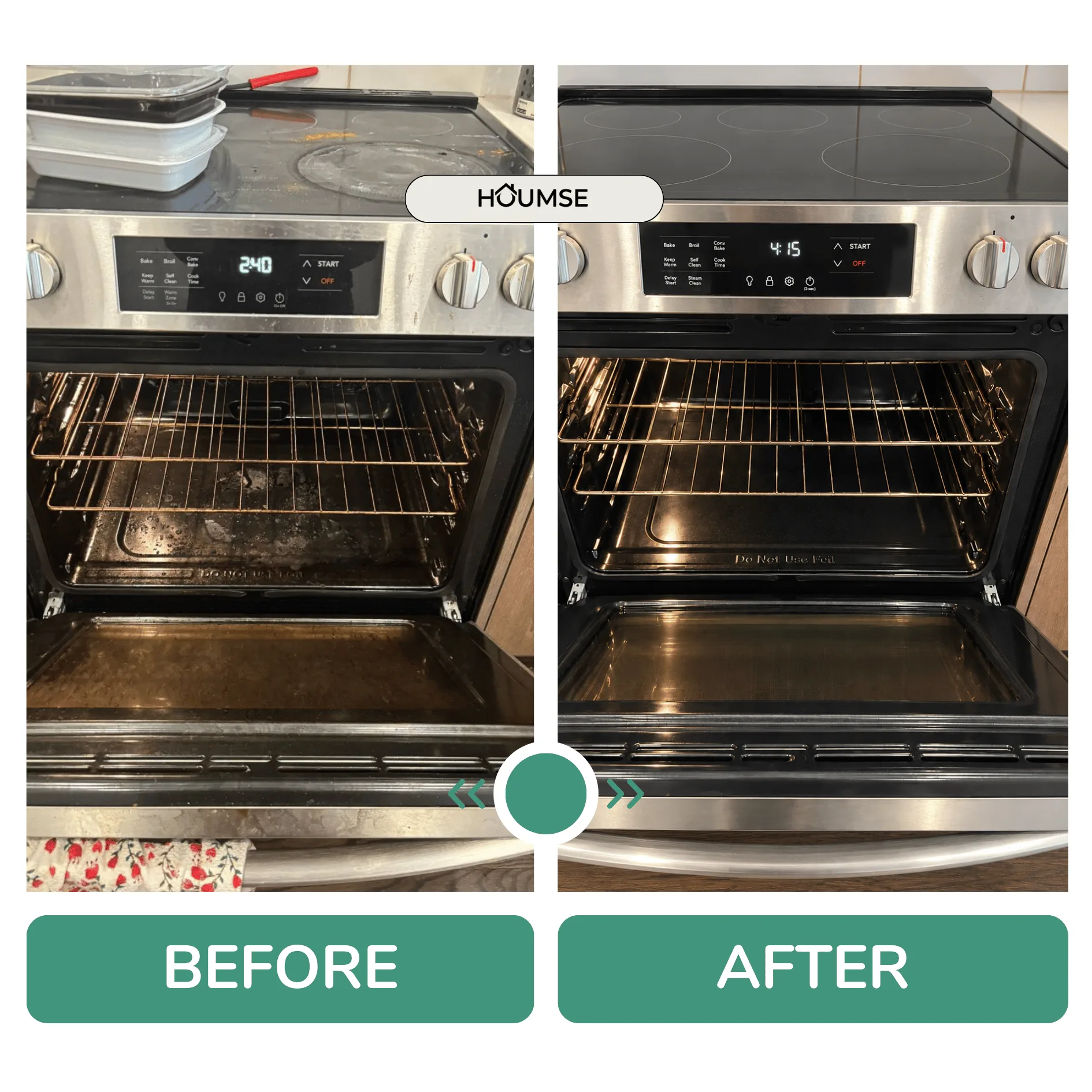 Before and after add-on cleaning result in Oshawa