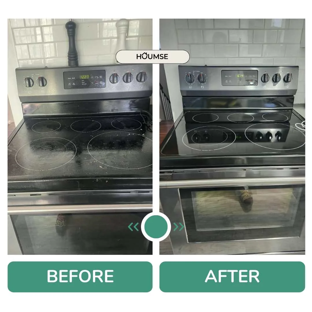 Before and after cleaning result in Ajax