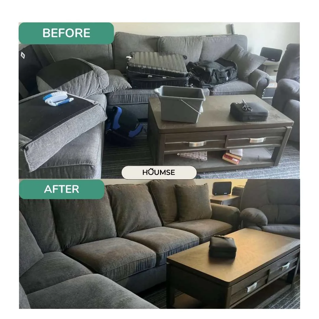 Before and after cleaning result in Ajax
