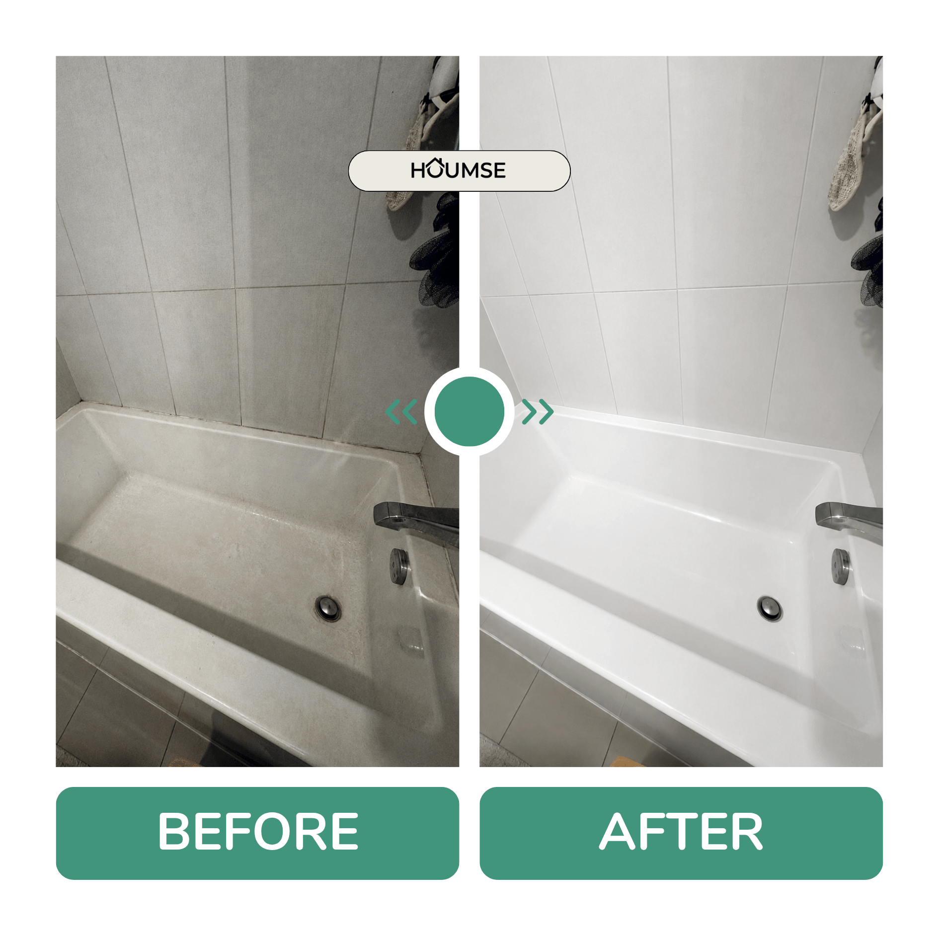 Before and after cleaning result in North York