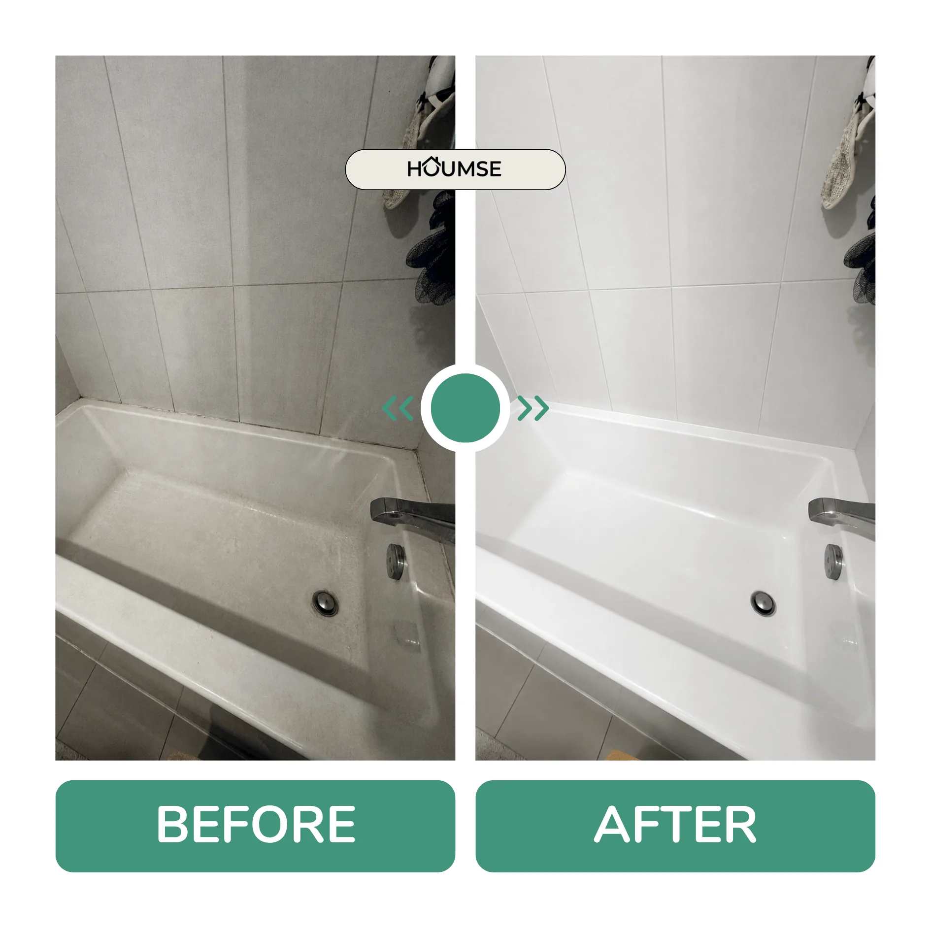 Before and after cleaning result in North York