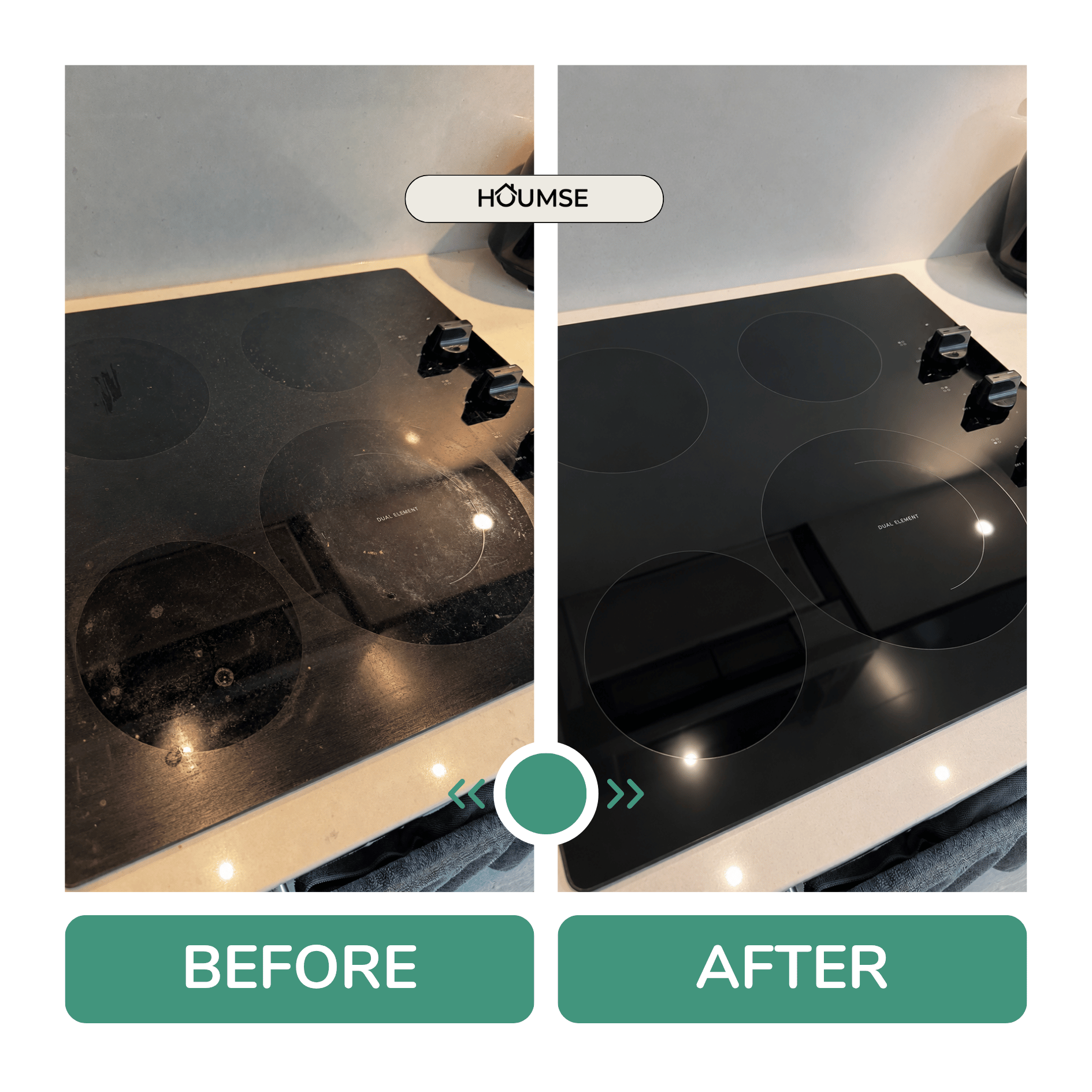 Before and after cleaning result in North York