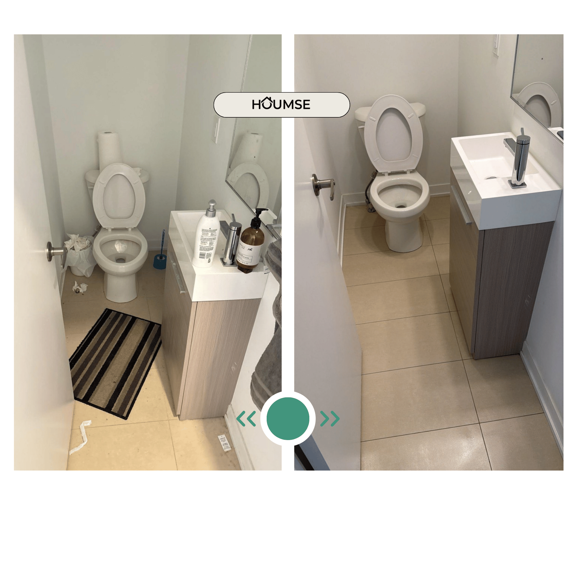Before and after cleaning result in Richmond Hill