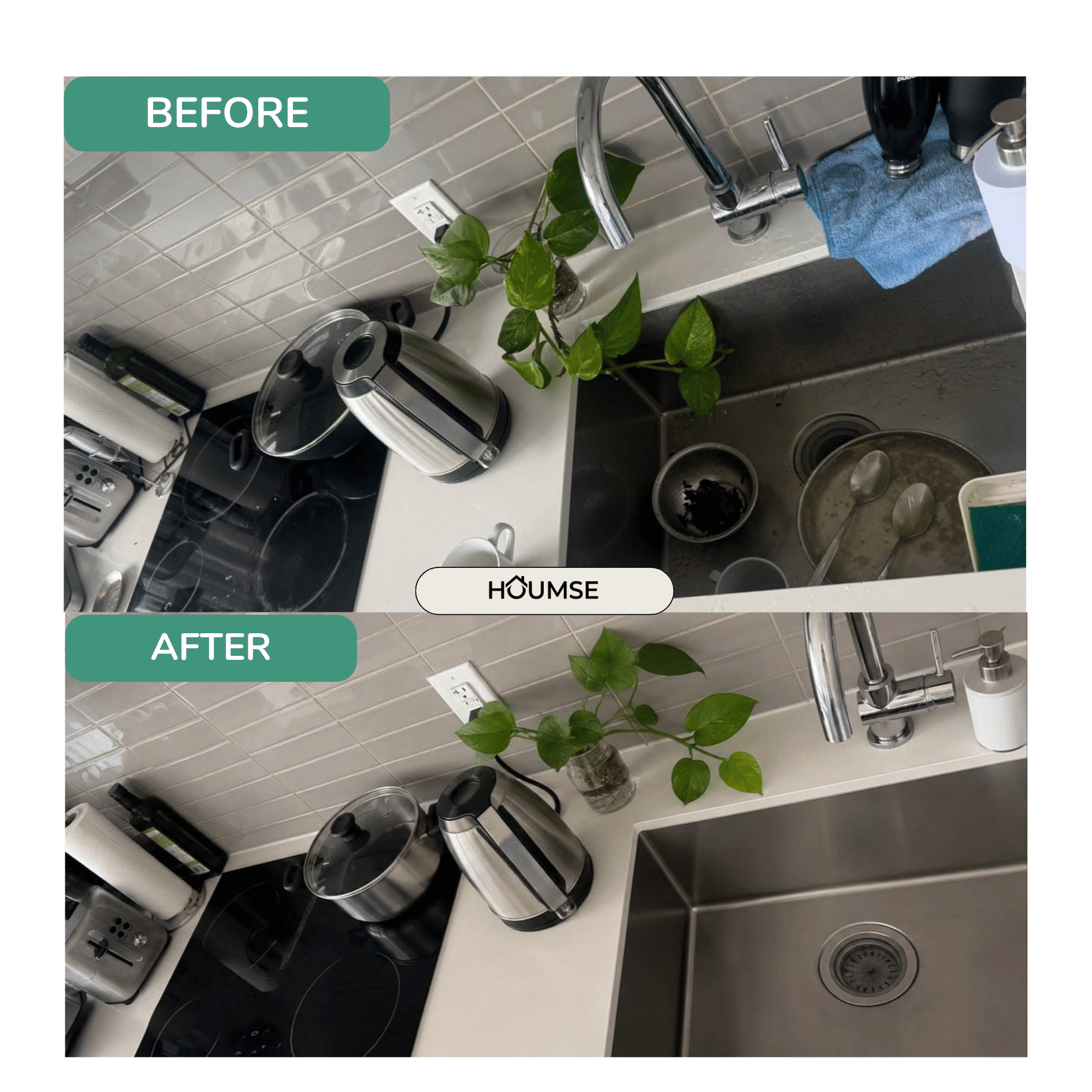 Before and after cleaning result in Toronto