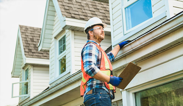 roof inspector determining essential fixes