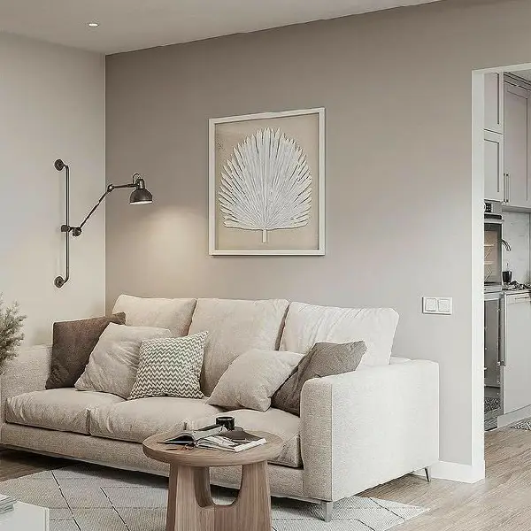 minimal home paint color; gray beige