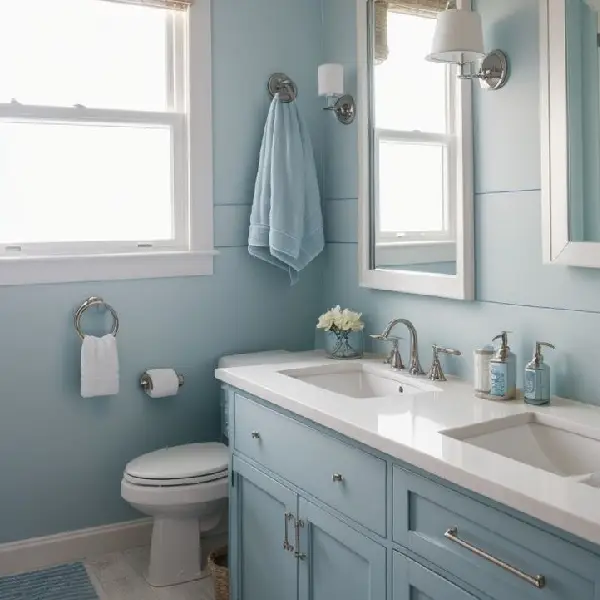 Coastal Blue bathroom