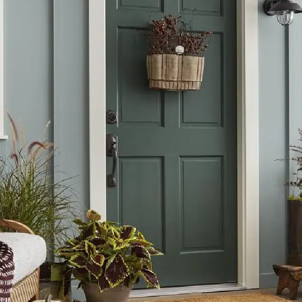 earthy tone front door