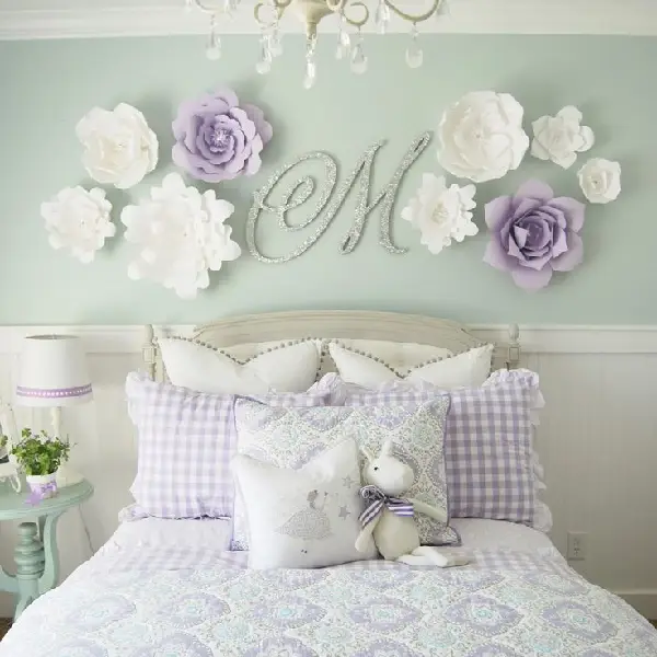 lilac and mint girls bedroom