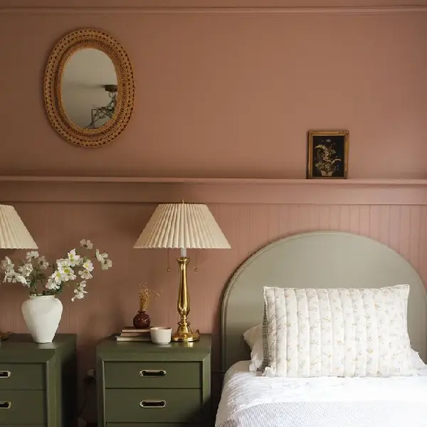 vintage rose girl bedroom