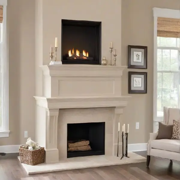 Antique Beige fireplace