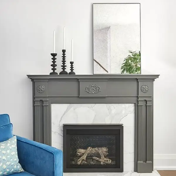 Charcoal Gray Fireplace color schemes