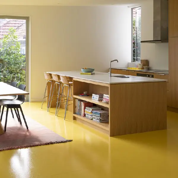 yellow floor paint color