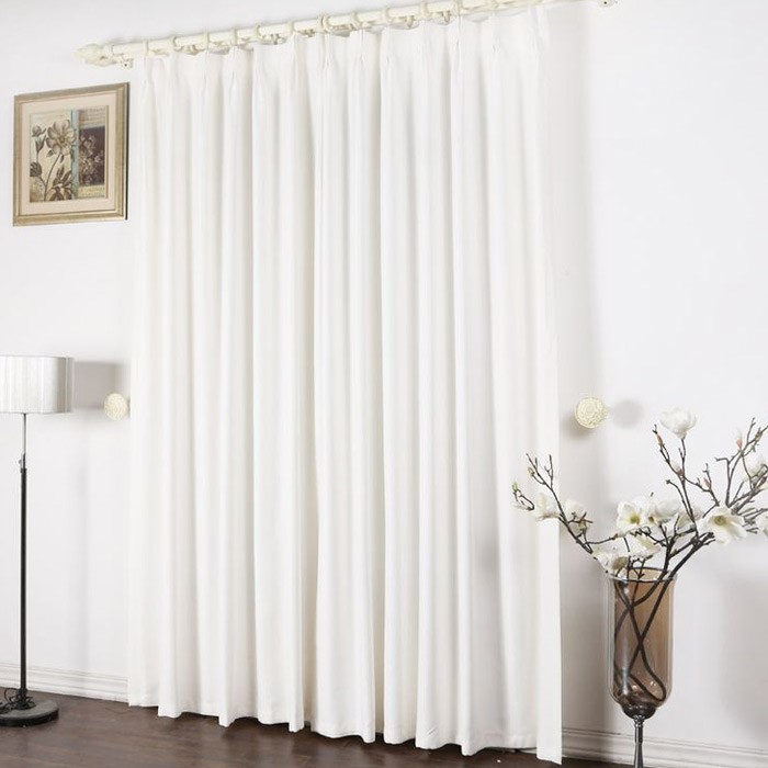 white blackout curtains for bedroom