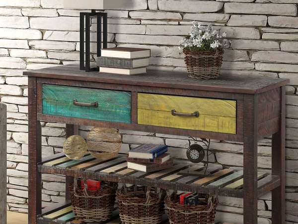 farmhouse console table decor