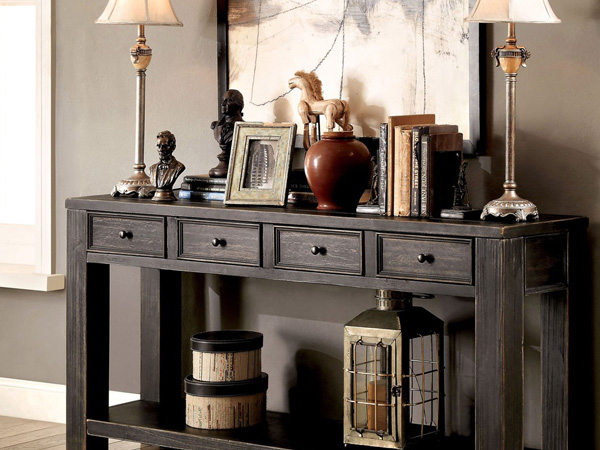 console table decor ideas