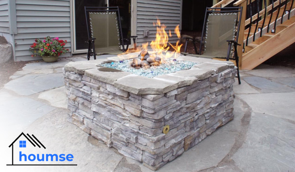stone outdoor fire pit