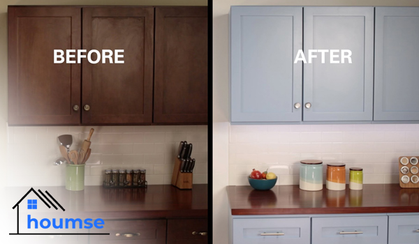 kitchen cabinet refacing before and after