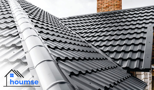 different types of roofs with metal