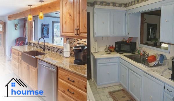 small kitchen remodel before and after