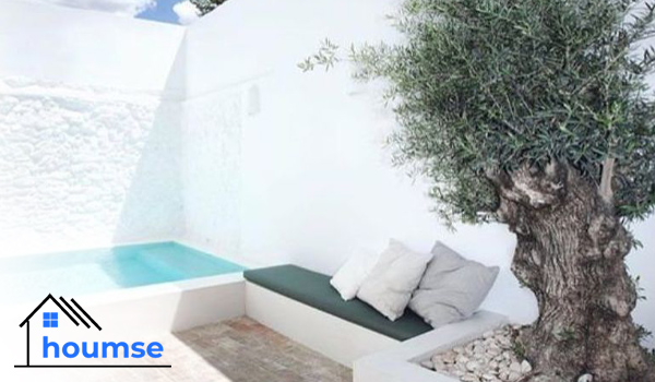 mykonos style plunge pool