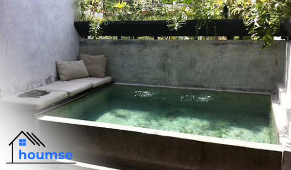 terrace into tiny pool