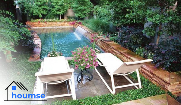 small backyard pools in garden